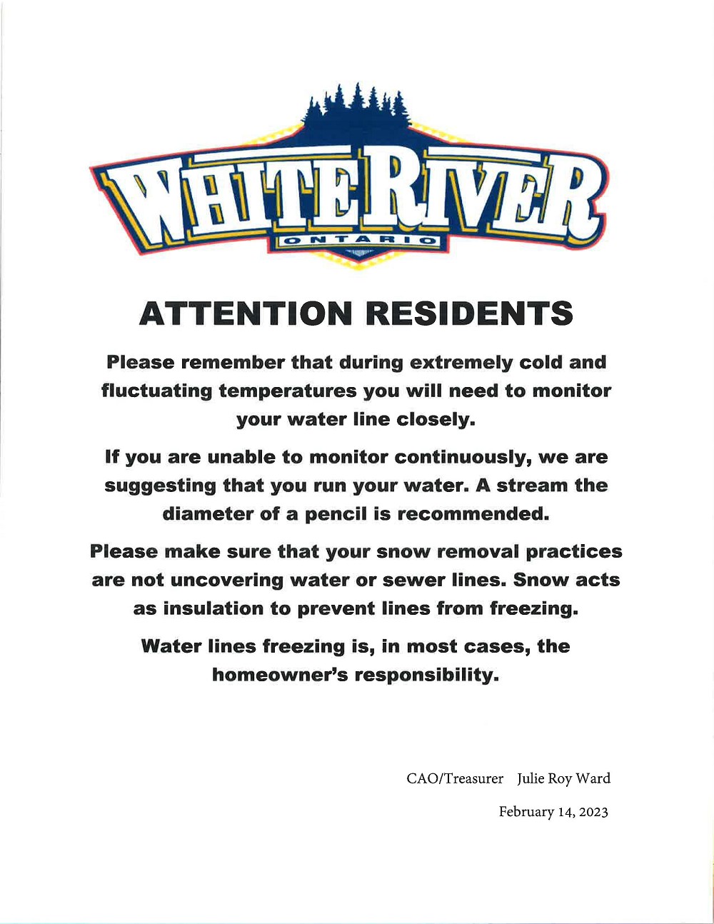 Attention Residents