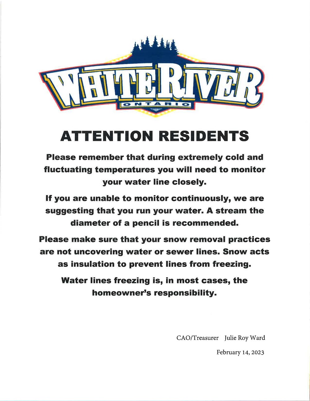 Attention Residents