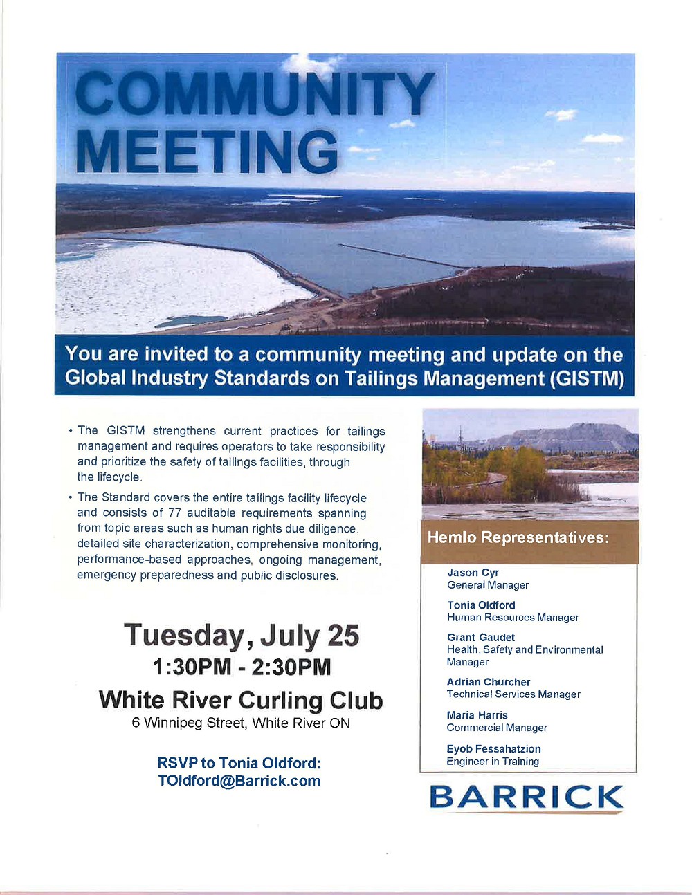 Community Meeting Poster